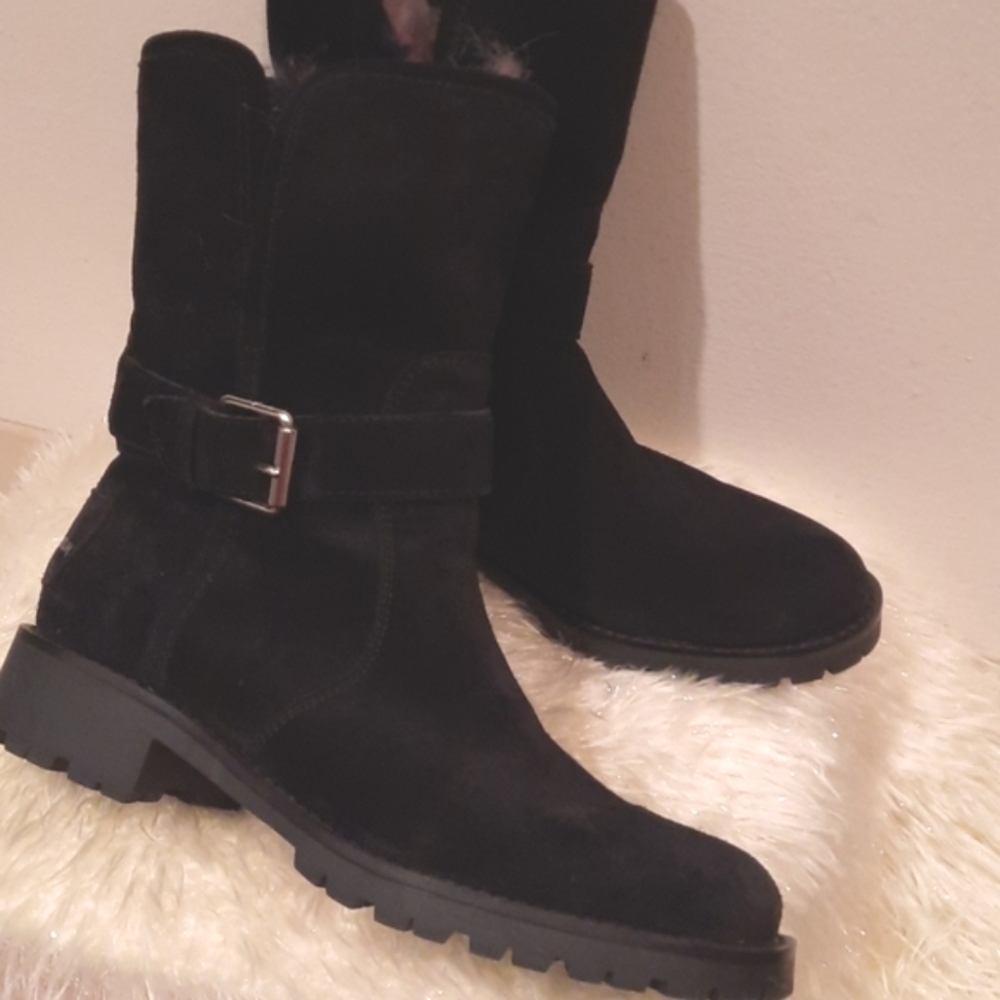 Black Suede Sam Edelman Boots
